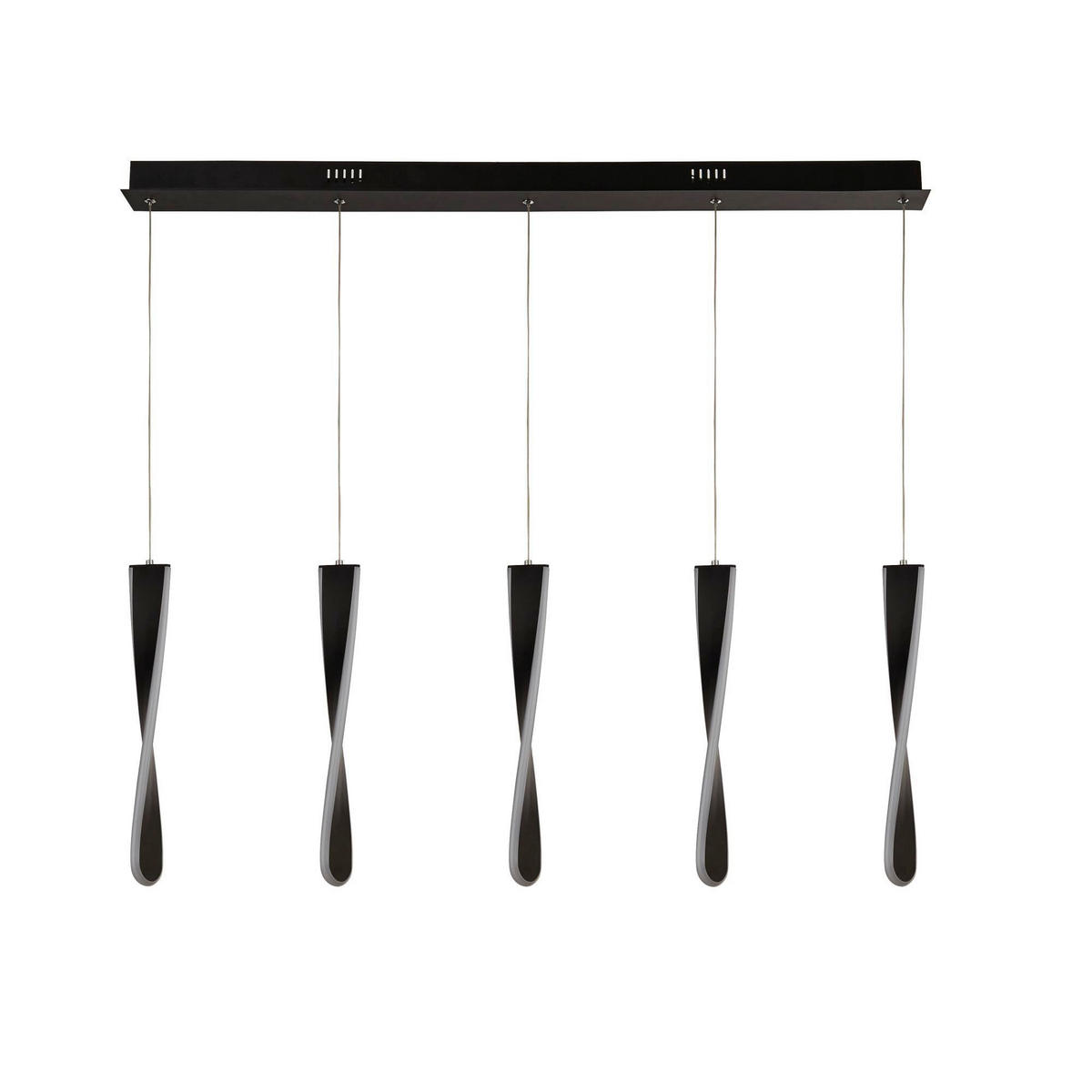 LED-HÄNGLAMPA Paddle 100/8/120 cm  - svart, Basics, metall (100/8/120cm)