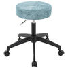 BÜROHOCKER Blau, Schwarz  - Blau/Schwarz, KONVENTIONELL, Kunststoff/Textil (35/49-61/35cm) - Carryhome