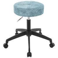 BÜROHOCKER Blau, Schwarz  - Blau/Schwarz, KONVENTIONELL, Kunststoff/Textil (35/49-61/35cm) - Carryhome