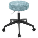 BÜROHOCKER Blau, Schwarz  - Blau/Schwarz, KONVENTIONELL, Kunststoff/Textil (35/49-61/35cm) - Carryhome