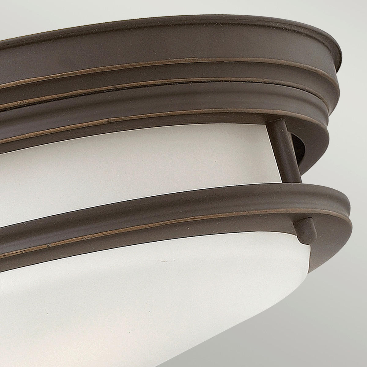 DECKENLEUCHTE  30.5/11.7 cm    - Bronzefarben, Konventionell, Glas/Metall (30.5/11.7cm) - Elstead Lighting