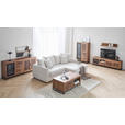 HIGHBOARD Naturfarben, Hellbraun  90/142/40 cm  - Hellbraun/Schwarz, Design, Glas/Holz (90/142/40cm) - Carryhome