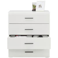 KOMÓD 76/84,6/41,6 cm  - antracit/fehér, Basics, műanyag/faalapú anyag (76/84,6/41,6cm) - Hom`in