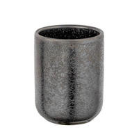 ZAHNPUTZBECHER Keramik  - Dunkelgrau/Grau, Konventionell, Keramik (7,5/9,5/7,5cm) - Schöner Wohnen