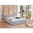 POLSTERBETT 240/200 cm,  in Hellgrau,  - Hellgrau, Design, Textil (240/200cm) - Xora