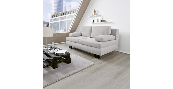 SCHLAFSOFA in Hellgrau - Wengefarben/Hellgrau, Design, Holz/Textil (203/94/100cm) - Novel