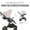 KINDERWAGENSET  VISION X  Beige  - Beige/Schwarz, Basics, Textil/Metall (58/104,5/94cm) - Hauck