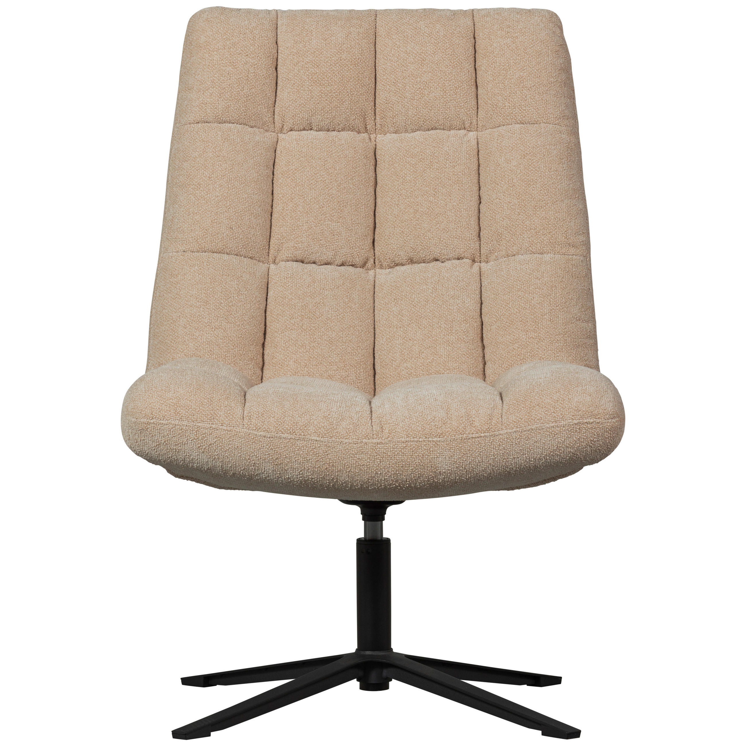 SESSEL in Bouclé Sandfarben  - Sandfarben/Schwarz, Design, Textil/Metall (70/101/85cm) - Livetastic