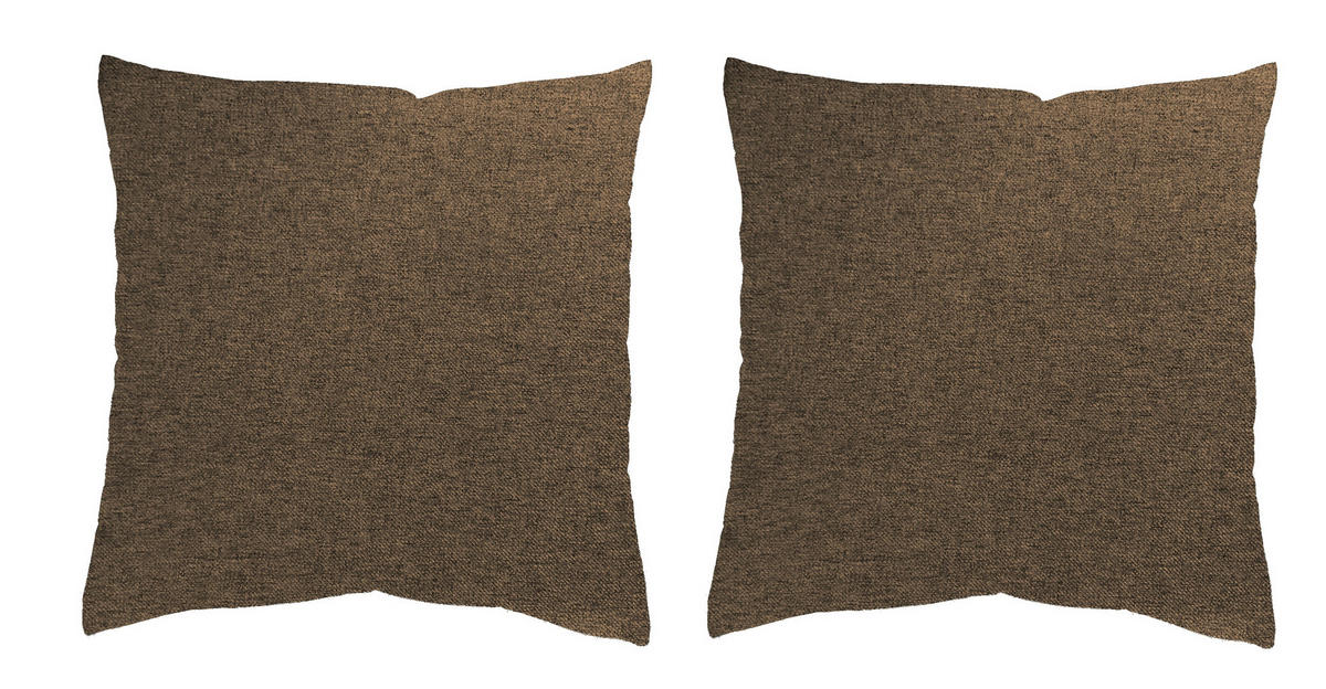 KISSENHÜLLEN-SET LUCIO 50/50 cm  - Braun, Basics, Textil (50/50cm)