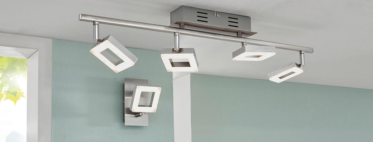LED-STRAHLER 14/15,5/8 cm   - Alufarben/Nickelfarben, Basics, Kunststoff/Metall (14/15,5/8cm) - Novel