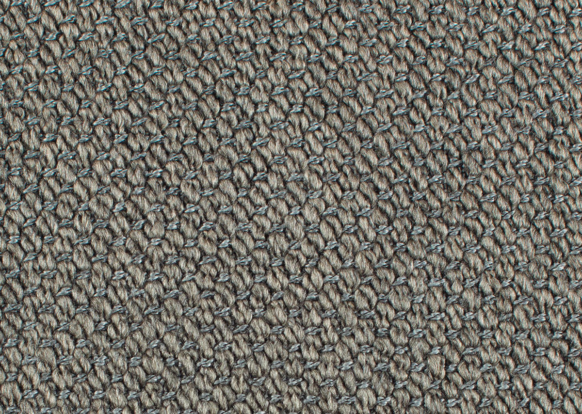 ECKSOFA in Flachgewebe, Struktur Graubraun  - Anthrazit/Graubraun, Design, Textil/Metall (254/230cm) - Johann Jakob