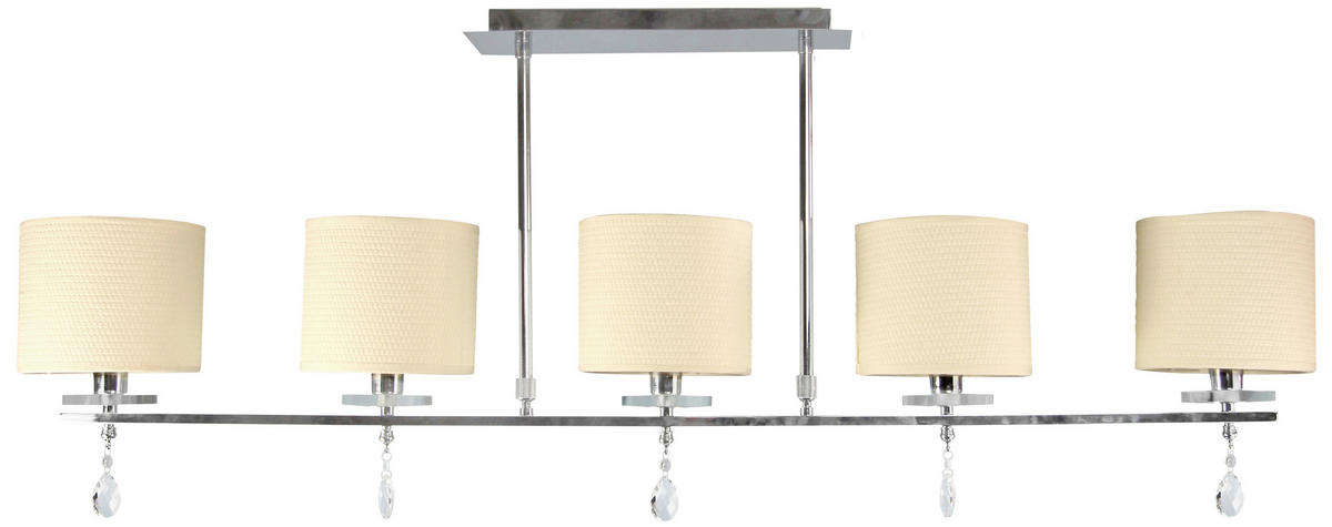 DECKENLEUCHTE    112/15/55 cm  - Chromfarben, KONVENTIONELL, Kunststoff/Metall (112/15/55cm)