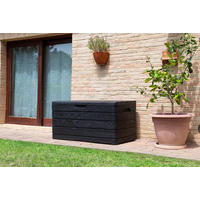KISSENBOX 129/70/70 cm  - Anthrazit, Basics, Kunststoff (129/70/70cm)