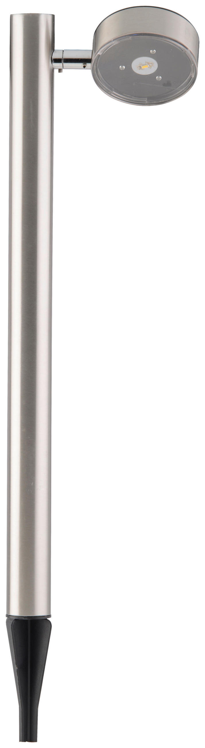 Solarleuchte Edelstahlfarbe Spot 1xled H: 65 Cm