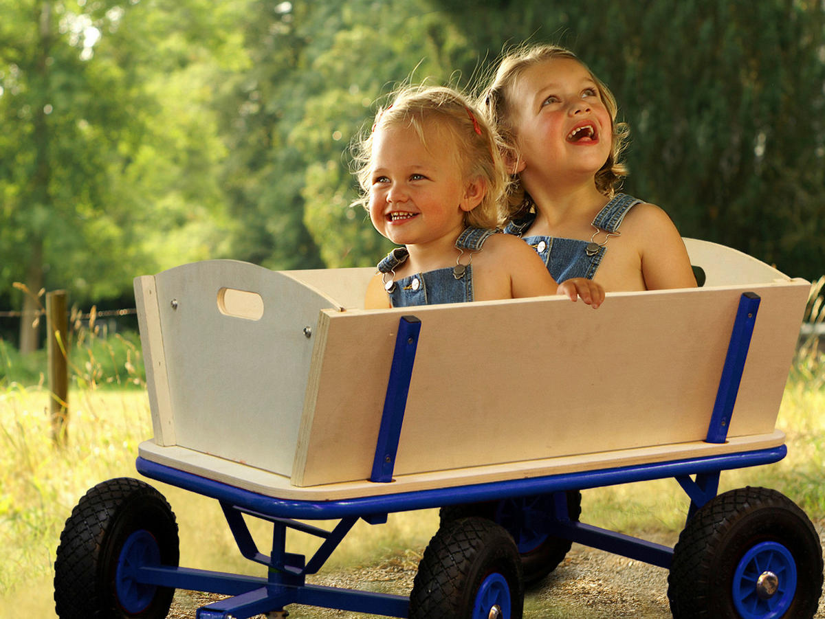 BOLLERWAGEN BILLY BEACH WAGON 61/94,5/97 cm  - Blau, Konventionell, Holz/Metall (61/94,5/97cm)