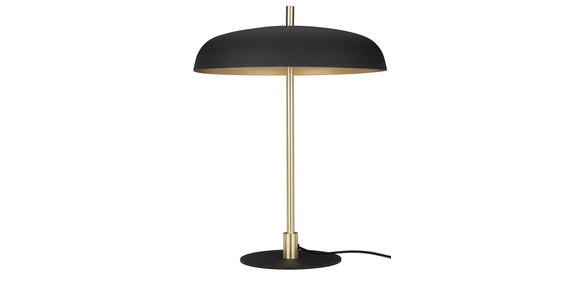 TISCHLEUCHTE 38/50 cm - Goldfarben/Schwarz, KONVENTIONELL, Metall (38/50cm) - Novel