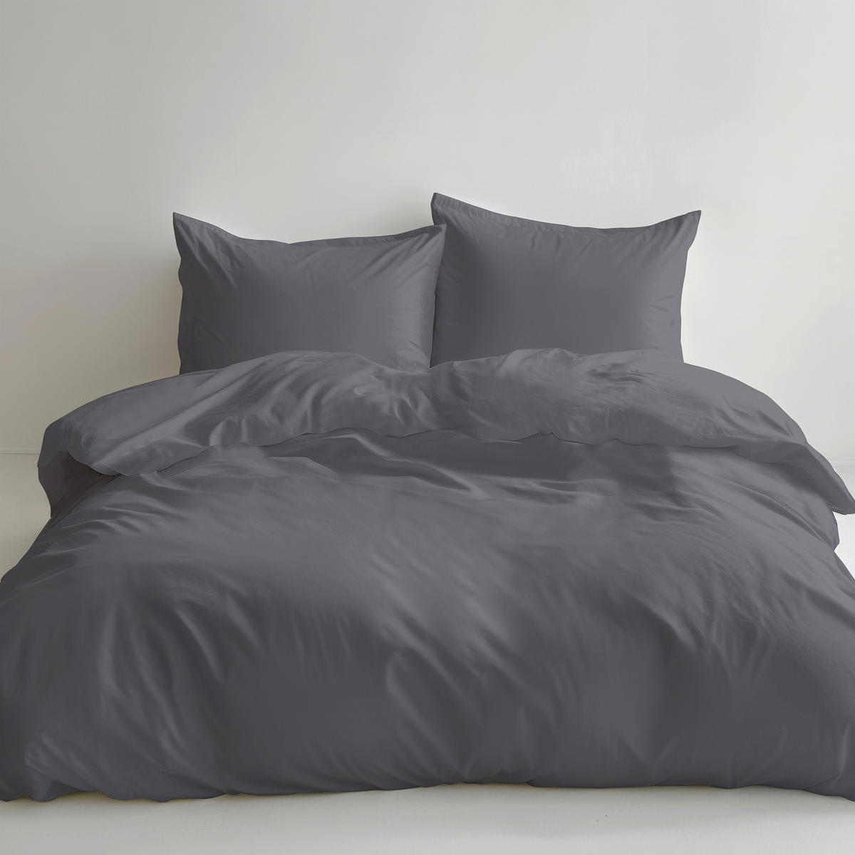 BETTWÄSCHE Satin 200/200 cm  - Grau, Basics, Textil (200/200cm) - Florella