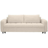 SCHLAFSOFA in Textil Naturfarben  - Schwarz/Naturfarben, Design, Holz/Textil (236/88/101cm) - Stylife