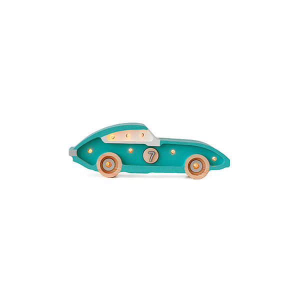 KINDERWANDLEUCHTE Vehicles 24,5/5.5/9 cm   - Türkis, Natur, Holz (24,5/5.5/9cm)