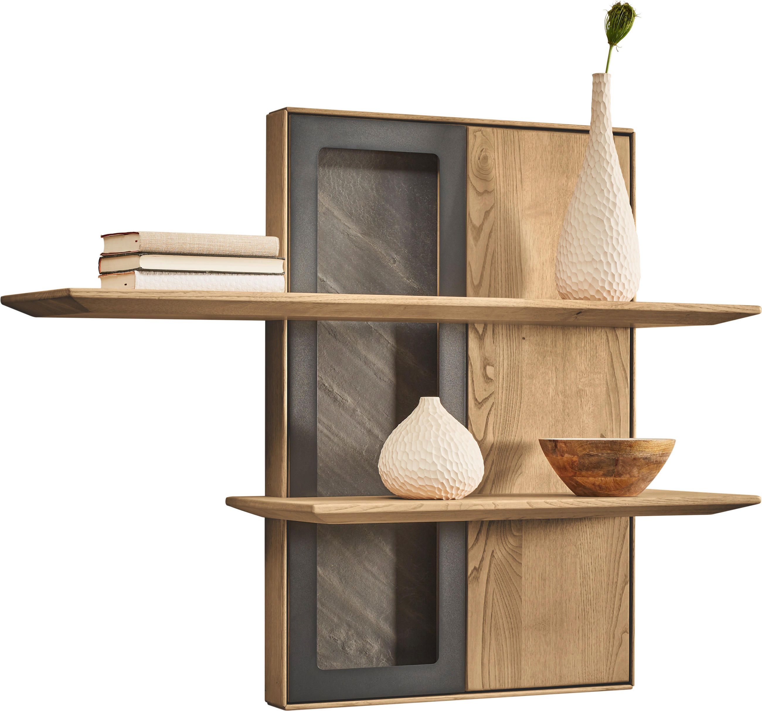 WANDBOARD  110/88,4/28,1 cm  - Kastanienfarben/Anthrazit, Natur, Holz/Metall (110/88,4/28,1cm) - Valnatura