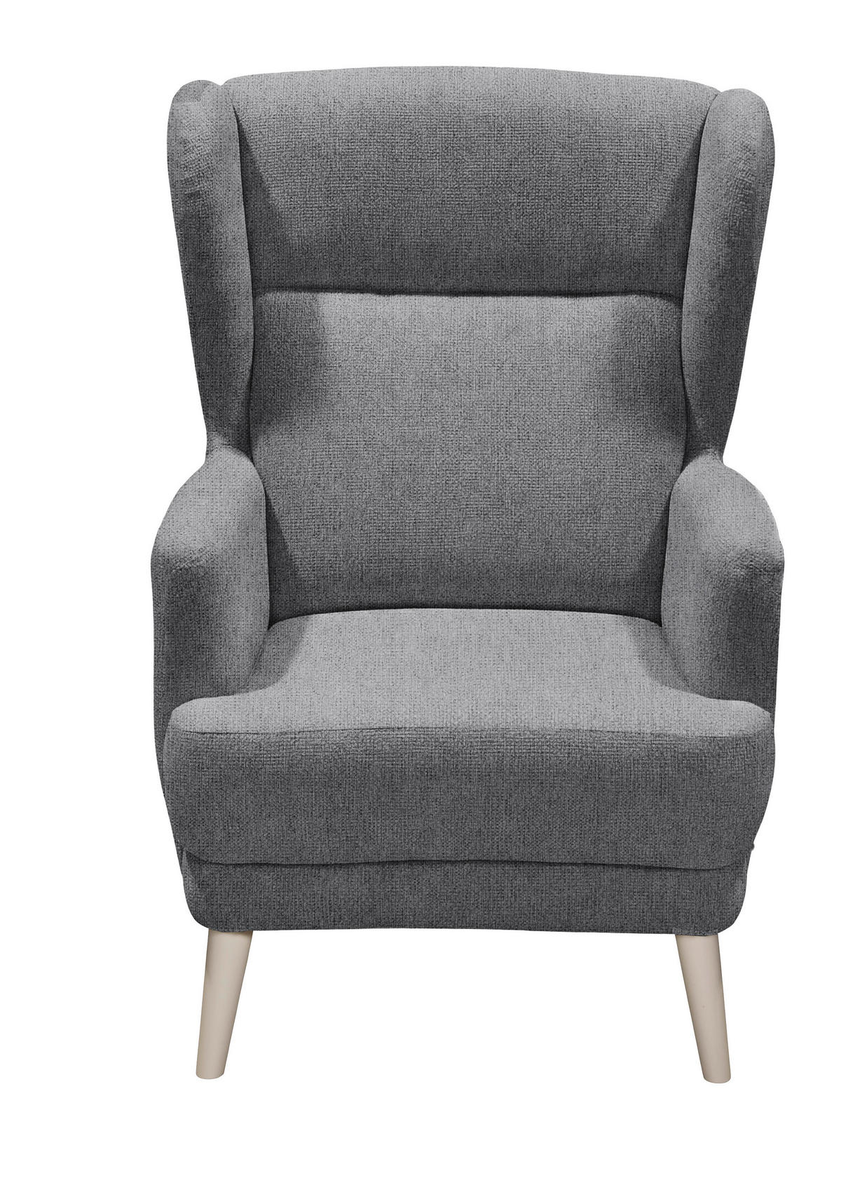 SESSEL in Mikrovelours Anthrazit  - Kaschmir/Anthrazit, MODERN, Holz/Textil (74/106/94cm) - MID.YOU
