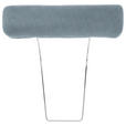 KOPFSTÜTZE in Webstoff  - Silberfarben/Hellblau, Design, Textil (52/14/12cm) - Carryhome