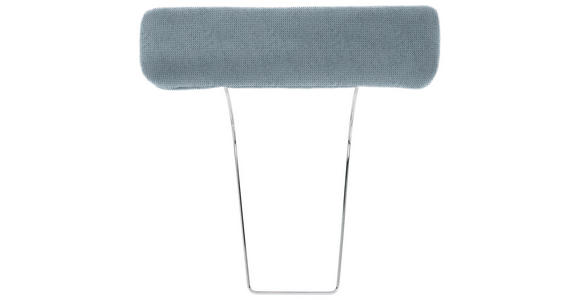 KOPFSTÜTZE in Webstoff - Silberfarben/Hellblau, Design, Textil (52/14/12cm) - Carryhome