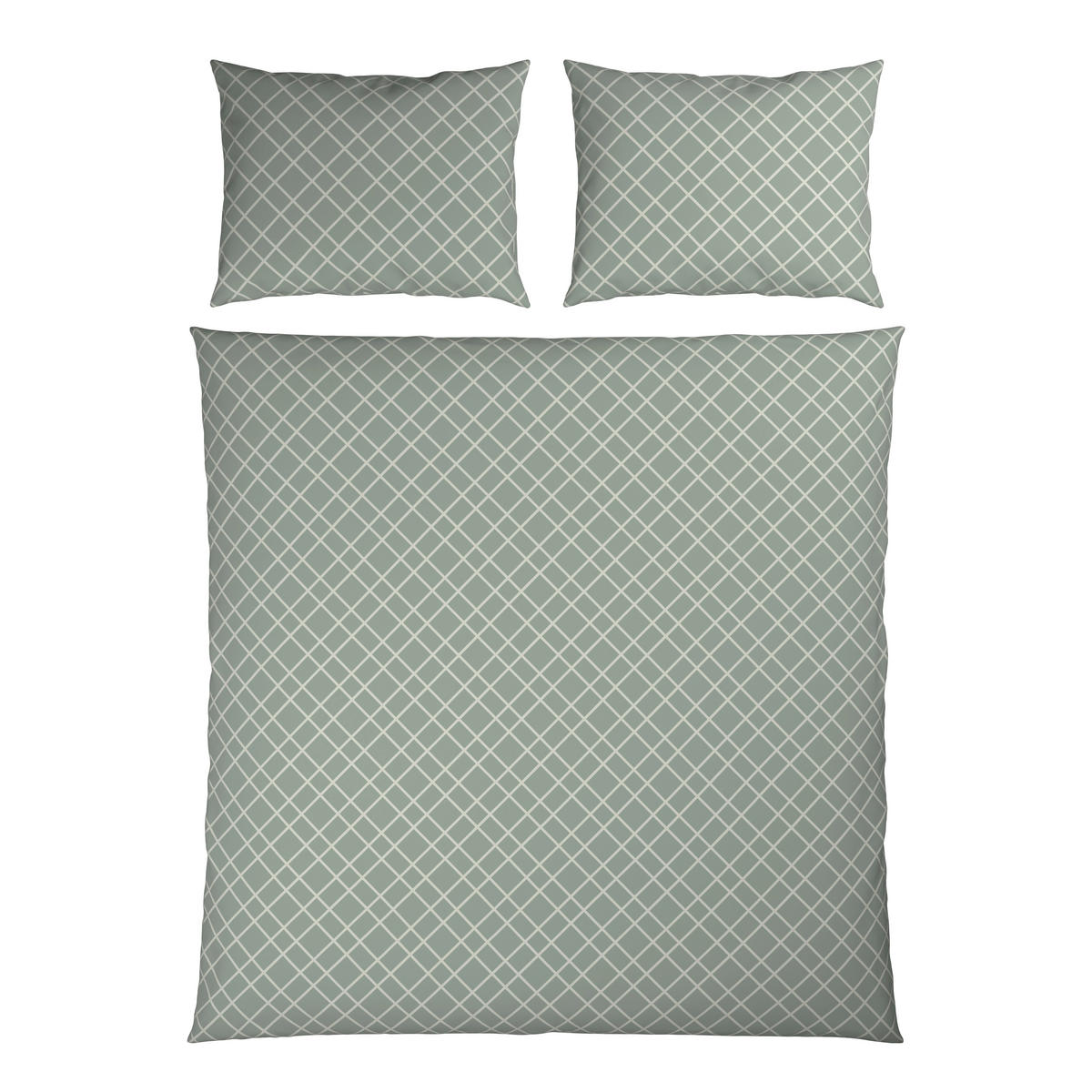 BETTWÄSCHESET Flanell 200/210 cm  65 cm/100 cm  - Grün, Konventionell, Textil (200/210cm) - Esposa