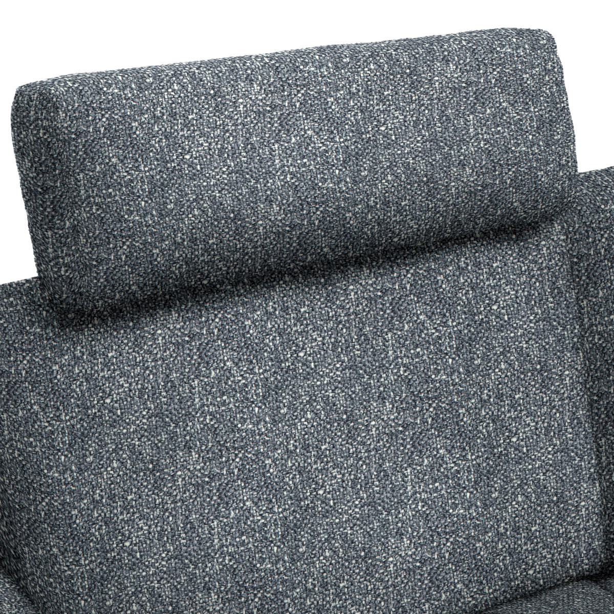 ECKSOFA in Struktur Dunkelgrau  262/157 cm  - Dunkelgrau/Schwarz, Design, Textil/Metall (262/157cm) - Novel