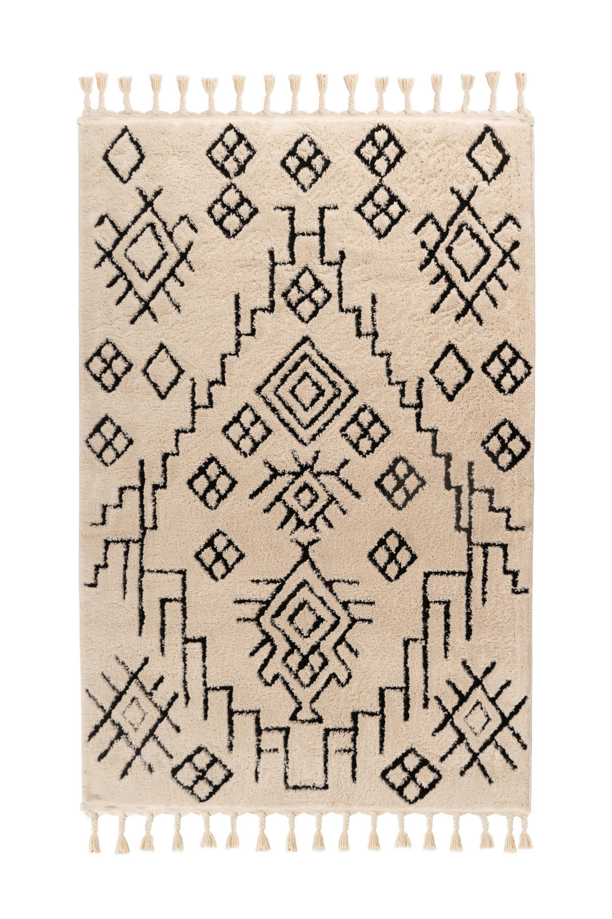 KOBEREC S VYSOKÝM VLASOM, 120/170 cm, biela - biela, Konventionell, textil (120/170cm)