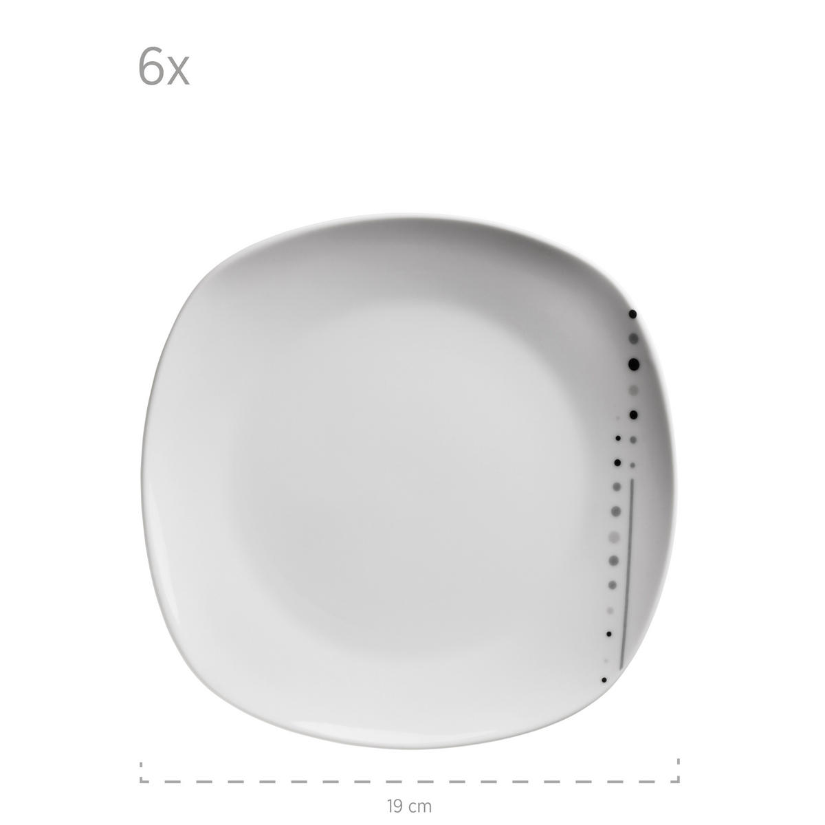 TAFELSERVICE 18-teilig  - Weiss, Basics, Keramik - Mäser