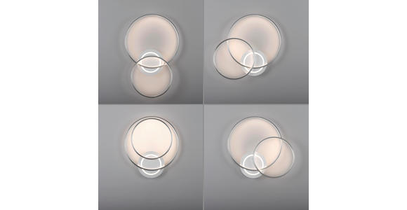 LED-DECKENLEUCHTE 69/55/9 cm - Alufarben, Basics, Kunststoff/Metall (69/55/9cm) - Novel