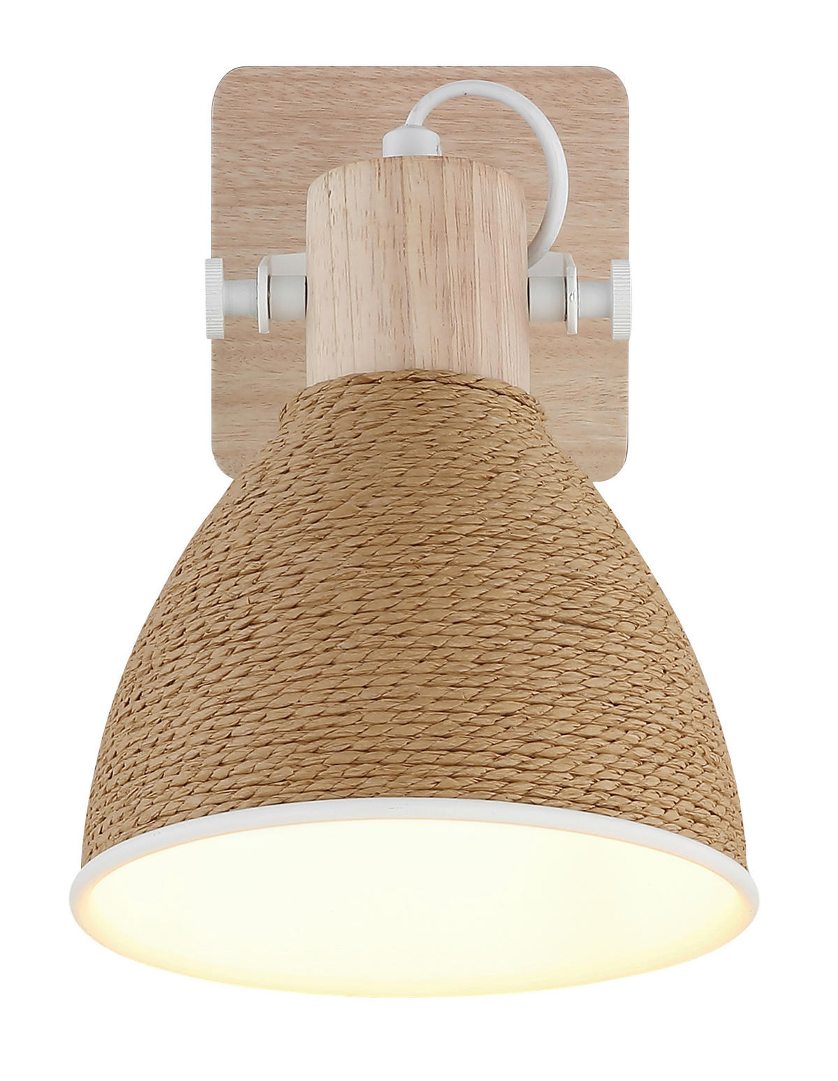 STRAHLER Lyndon 15/17,5/19 cm  - Braun/Weiß, Natur, Holz/Papier (15/17,5/19cm) - Globo