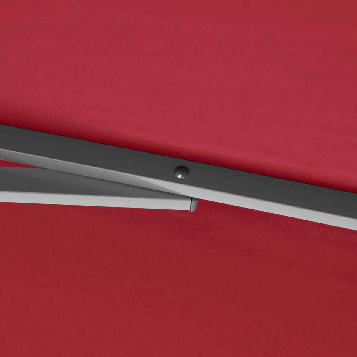 SONNENSCHIRM  270/270 cm  - Silberfarben/Rot, Konventionell, Textil/Metall (270/270cm) - Doppler