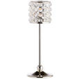 TEELICHTHALTER  - Silberfarben, Basics, Glas/Metall (10/30cm) - Ambia Home