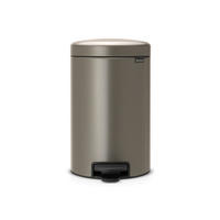 KOŠ ZA SMETI - platinaste barve, Basics, kovina/umetna masa (25.1/41.1/33.8cm) - Brabantia