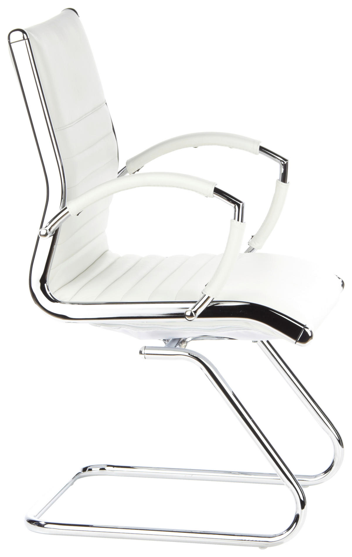KONFERENČNI STOL tekstil, usnje krem barve, barve kroma  - barve kroma/krem barve, Moderno, kovina/tekstil (62/94/46cm) - MID.YOU