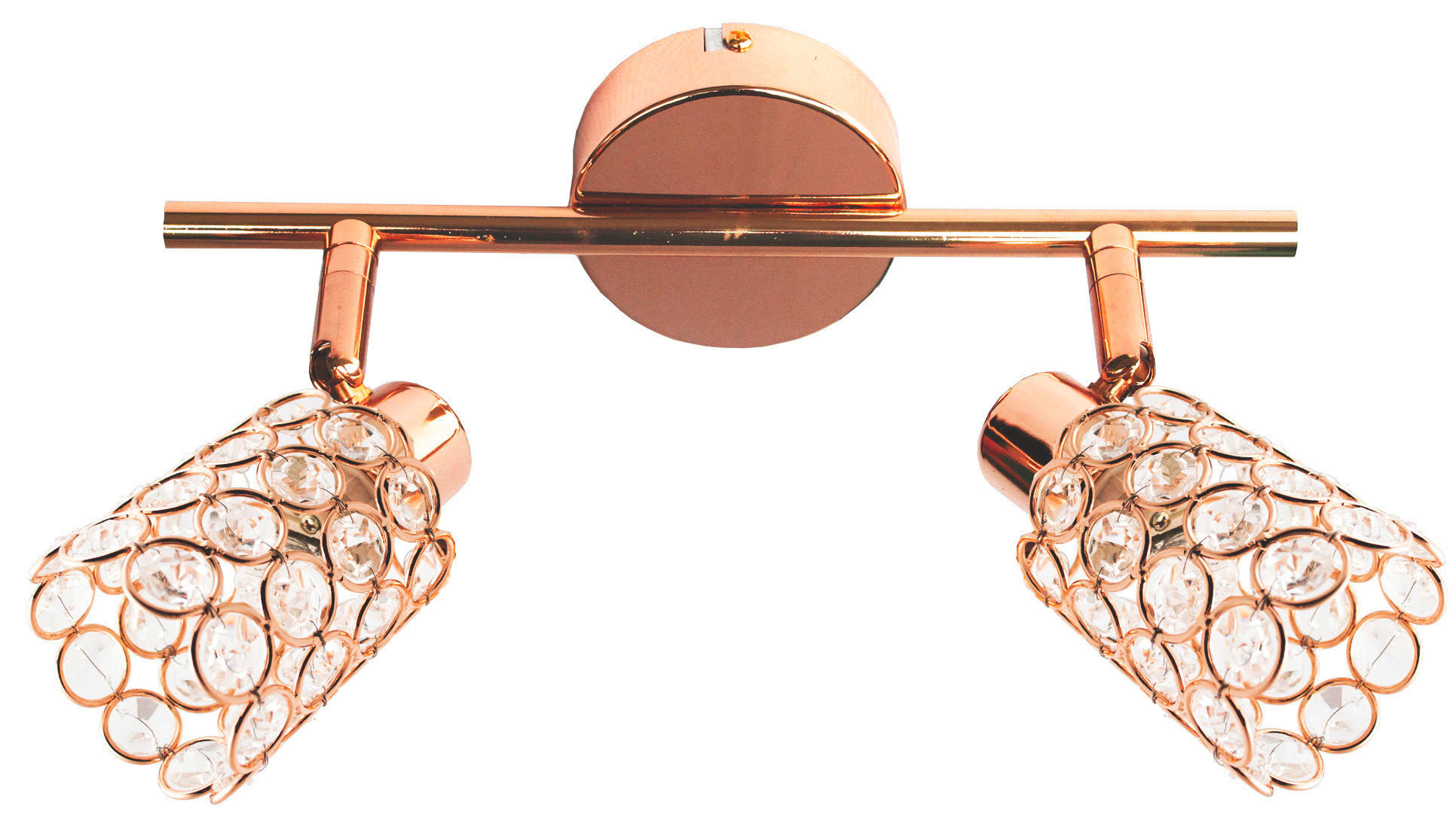 SPOTLIGHT York 37/8/17 cm   - roséguld/transparent, Klassisk, metall/glas (37/8/17cm)