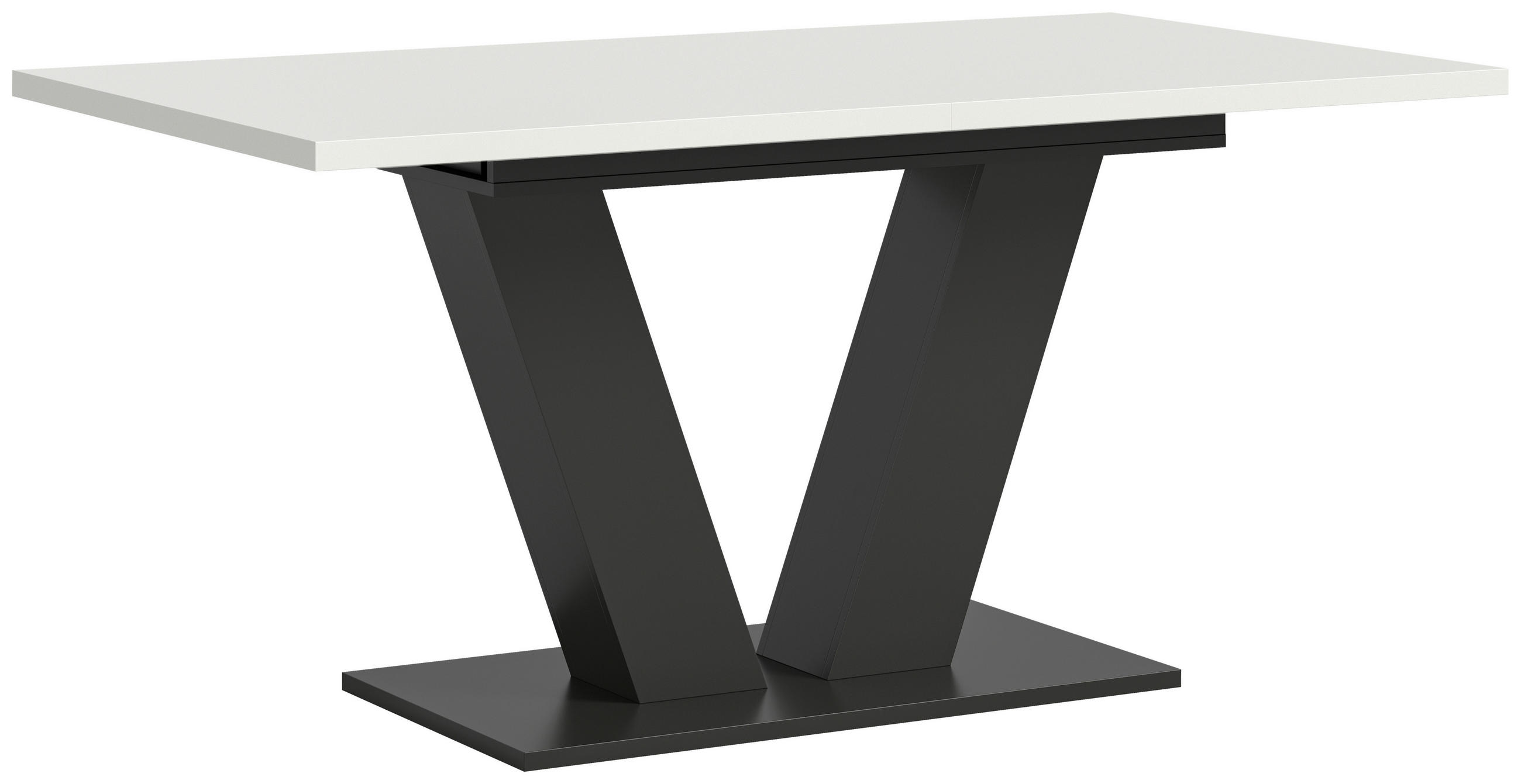 AUSZIEHTISCH Weiß rechteckig  ausziehbar  - Weiß, Trend, Holzwerkstoff (150-190/90/75cm)