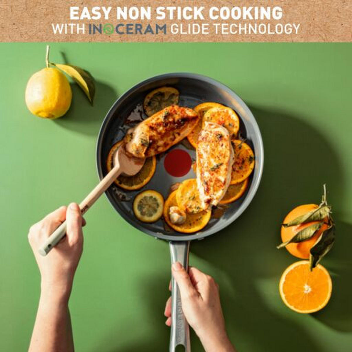 WOKSERPENYŐ 28 cm  - szürke, Basics, fém/kerámia (28cm) - Tefal
