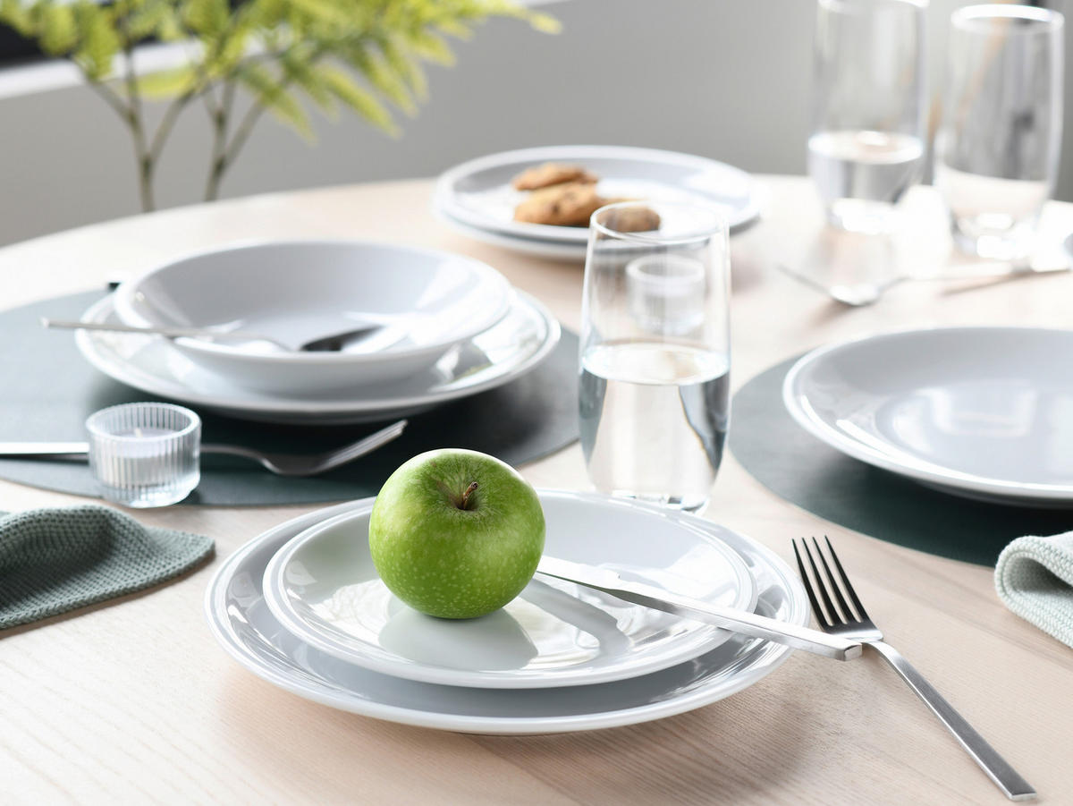 SERVIS Milano Weiss 12 delar  - vit, Basics, keramik - Creatable
