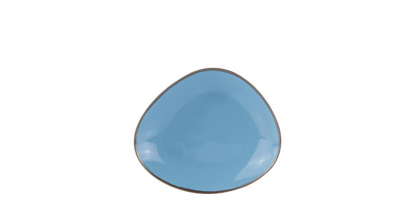DESSERTTELLER AQUA AZZURRO 21,5/18 cm - Blau, Trend, Keramik (21,5/18cm) - Novel