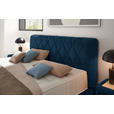 BOXSPRINGBETT 180/200 cm  in Blau  - Blau/Schwarz, Design, Kunststoff/Textil (180/200cm) - Johann Jakob