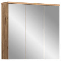OMARA Z OGLEDALOM 75/80/20 cm  - Moderno, steklo/leseni material (75/80/20cm) - MID.YOU