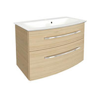 WASCHTISCHKOMBI  - Sandfarben/Chromfarben, Basics, Holzwerkstoff/Stein (83,2/54,3/47,8cm) - MID.YOU