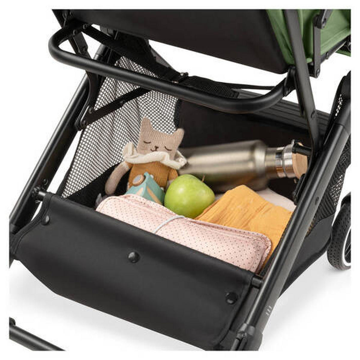 BUGGY TRAVEL N CARE PLUS  - Schwarz/Grün, Basics, Textil/Metall (81/51,5/105cm) - Hauck