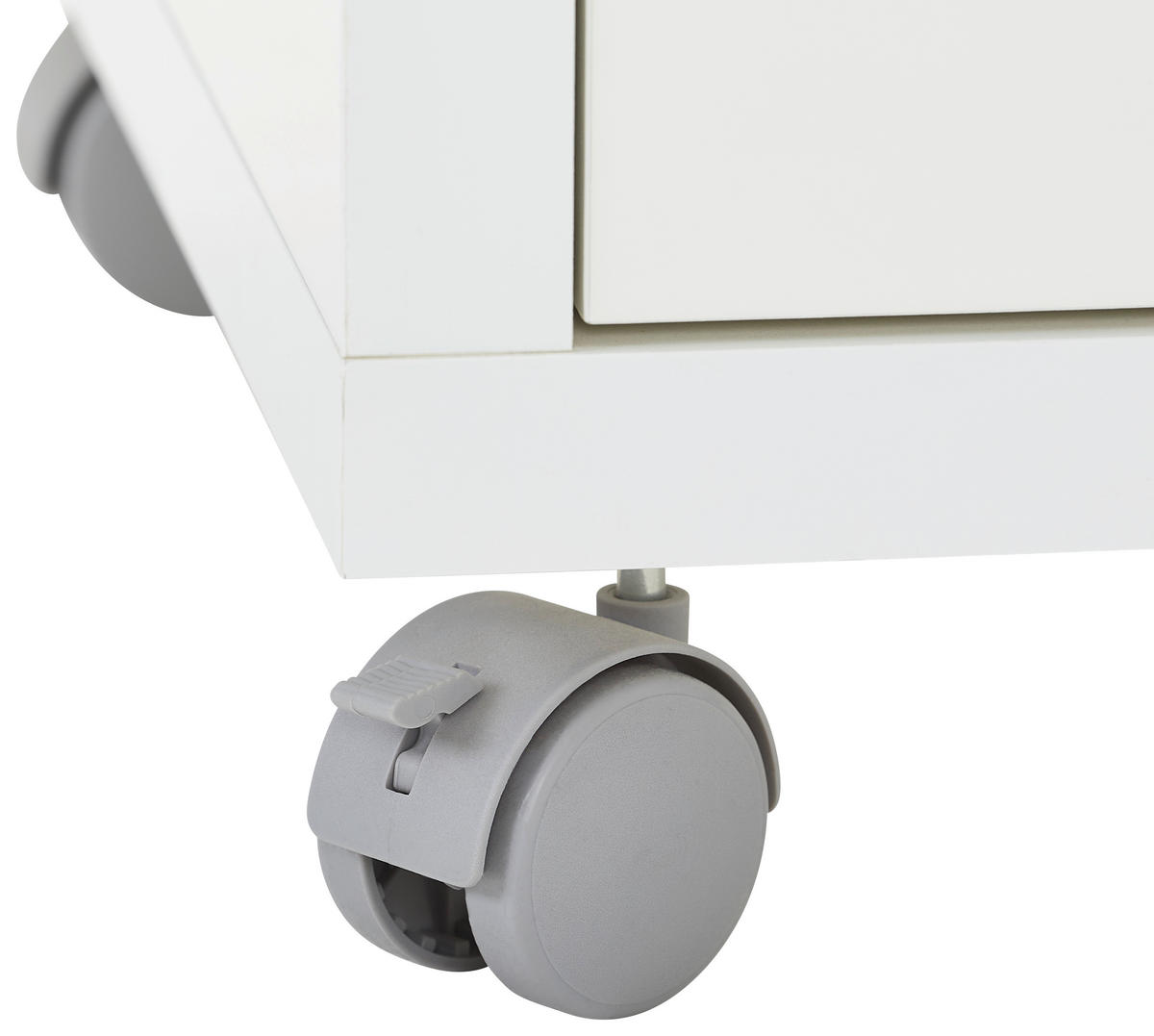 ROLLCONTAINER Weiß Hochglanz  - Weiß Hochglanz/Anthrazit, Design, Holzwerkstoff/Kunststoff (48/63/45cm) - Carryhome