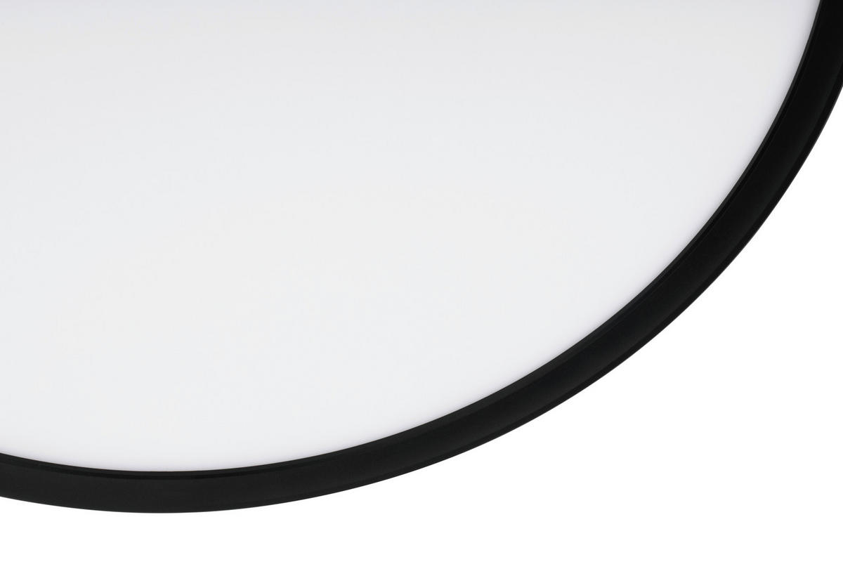STROPNÍ LED SVÍTIDLO, 42/2,9 cm  - černá, Basics, plast (42/2,9cm) - Novel