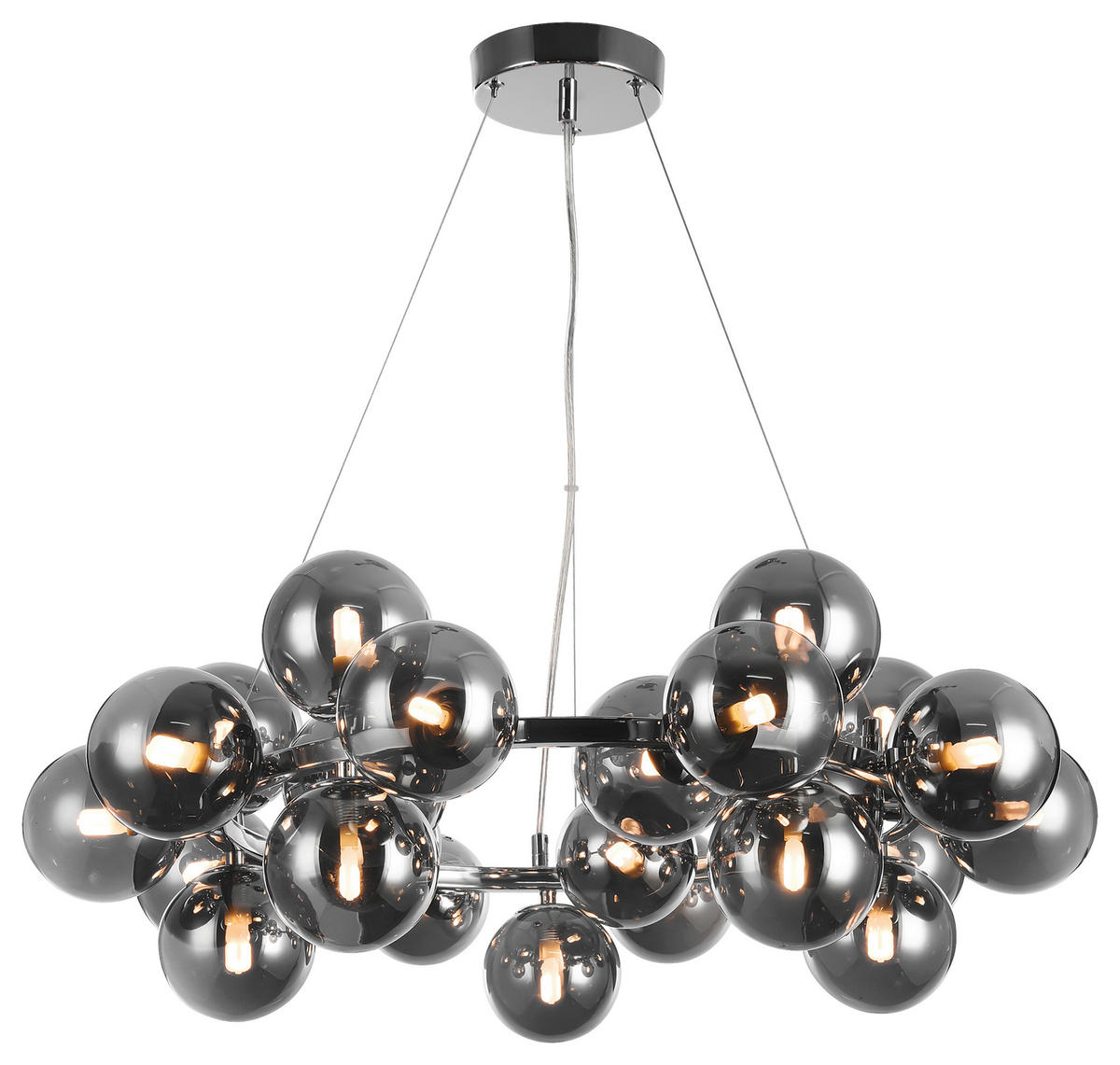 PENDELLEUCHTE 69/23,8/69 cm   - Chromfarben, Trend, Glas/Metall (69/23,8/69cm) - MAYTONI