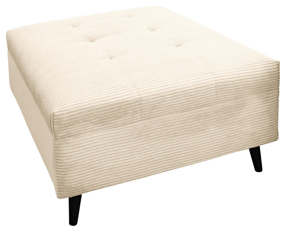 KUTNA GARNITURA tekstil  krem   - crna/krem, Design, tekstil/drvo (174/247cm) - MID.YOU